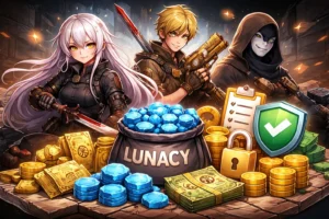 Limbus Company account for sale illustration showing rare characters, in-game resources, and secure buying tips for players