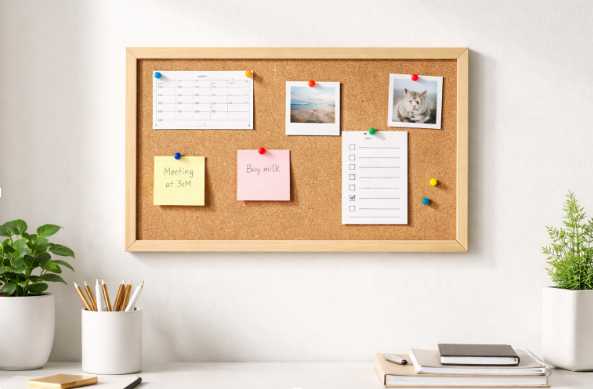 12.8 7.2 cork board