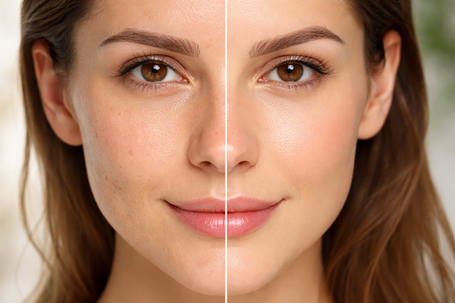 microneedling before and after